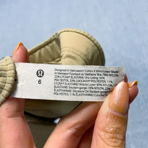 Lululemon Ribbed Nulu Asymmetrical Yoga Bra Size 6 thumbnail 5