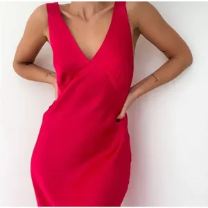 Rumored Sunset Strip Maxi Dress Cranberry LARGE Slip Cranberry‎ Red Sexy $128 thumbnail 3