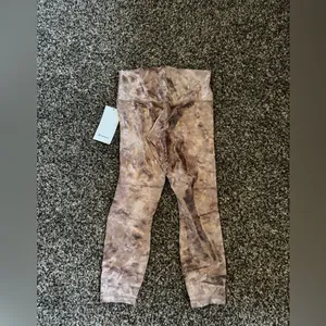 Lululemon Align High-Rise Pant 25" *Shine Sz‎ 10 Diamond Dye Misty NEW thumbnail 4