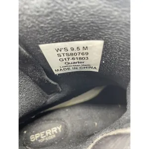 Sperry Top Sider Womens‎ Black Duck Boots Saltwater Leather Size 9.5 thumbnail 4