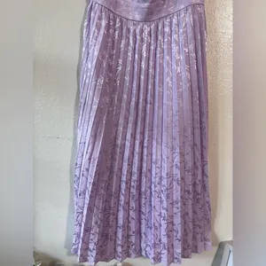 Lulu's Lavender Pleated Midi Dress XL thumbnail 3