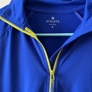 Athleta Blue Quarter-Zip Pullover thumbnail 4