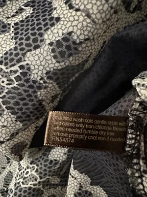 N25. The Limited Black & Cream Floral Lace-Print Top thumbnail 4