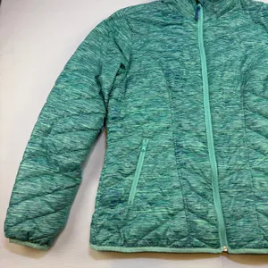 Tek Gear Women's Warm Tek Quilted Puffer Jacket Aqua Green Space Dye thumbnail 2