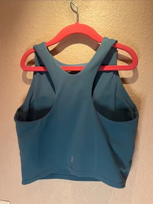 Athleta Women’s Teal Conscious Crop Top Sports Bra Size XS thumbnail 3
