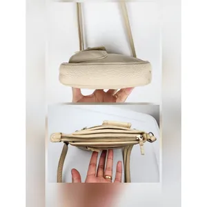 Brighton Cream Leather Crossbody with Front Pocket thumbnail 4
