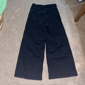 Free People We The Free Libre‎ Wide-Leg Jeans Seamed High Rise Black 31 thumbnail 5