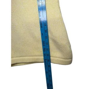 L L Bean‎ Light Yellow V Neck 100% Cotton Knit Sweater Long Sleeve Casual XS thumbnail 9