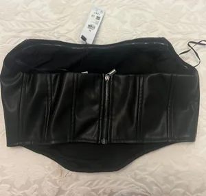 Garage black corset top thumbnail 1
