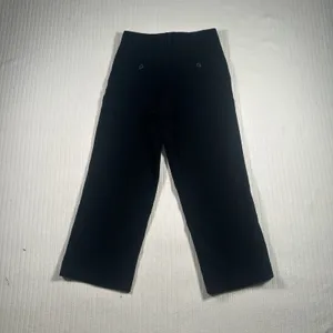 Calvin Klein Women's Size 8 Regular Black Wide-Leg Trousers Dress Pants thumbnail 8