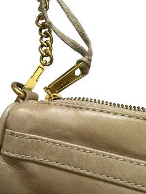 REBECCA MINKOFF Tan Gold Leather MAC Crossbody Bag thumbnail 8