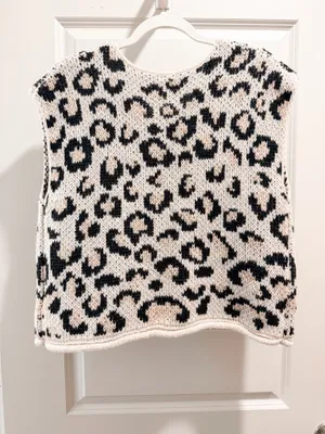 These Three Boutique Leopard sweater vest thumbnail 2