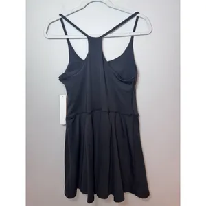 Aqua Athletics Black Sleeveless Athletic Dress Tennis Sz M Shelf Bra NWT $88 thumbnail 9