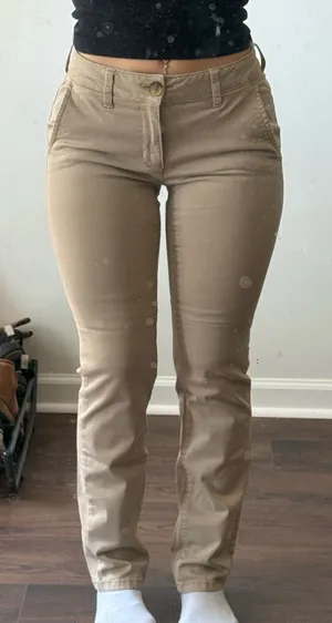 American Eagle Skinny Khaki Pants Super Stretch thumbnail 1