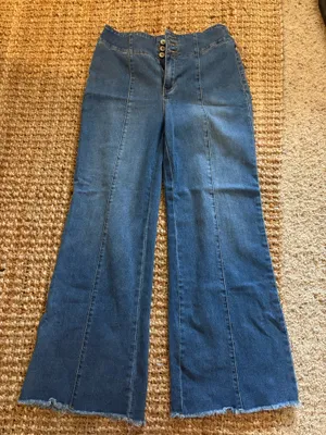 70’s Flare Jeans Blue Size 12 thumbnail 1