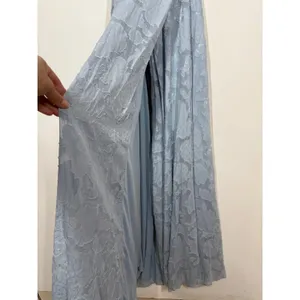 Lulus Let There Be Romance Maxi Dress Womens Medium Slate Blue Floral NWT FLAWED thumbnail 10