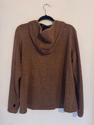 Aventura Women's Perfect Fleece Hoodie Brown Size Large thumbnail 4