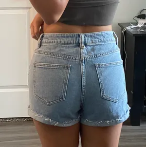 Pacsun Denim Mom Shorts Marble Acid thumbnail 3