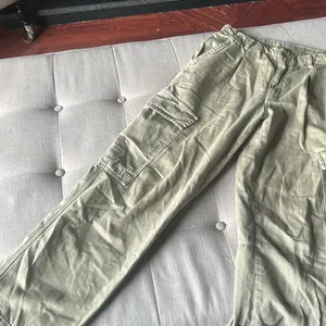 Free People Creme Cargo Carpenter Pant Size 2 thumbnail 4