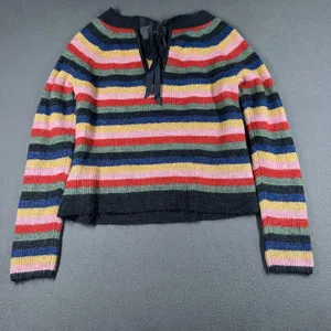 Abercrombie & Fitch Sweater‎ Womens Small Multicolor Stripe Boat Neck Pullover thumbnail 10