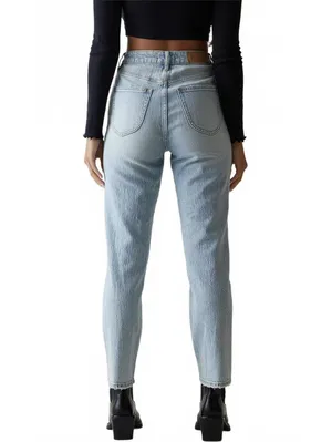 PacSun Straight Leg Jeans Stretch Curve Light Indigo NWT Size 23 thumbnail 2