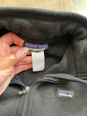 Patagonia Better Sweater Black Quarter-Zip Fleece Pullover Women’s Medium thumbnail 4