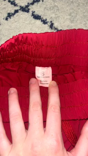 Garnet athletic flowy shorts Red thumbnail 2