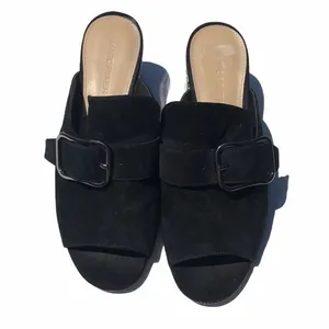 Marc Fisher‎ Frima Suede Buckle Mules thumbnail 3