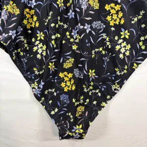 Fashion Womens Black Floral Off Shoulder‎ Ruffle One Piece Swimsuit Size L NWT thumbnail 11