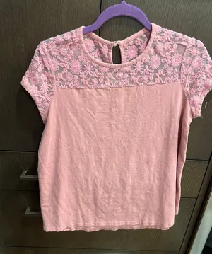 Matilda Jane short-sleeve top with a lace‎ pink size small thumbnail 1