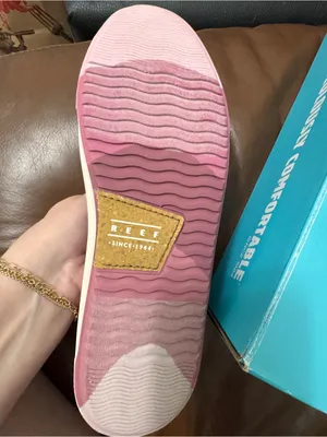 Reef Coastal Breeze Leather Mule in Pale Mauve thumbnail 9