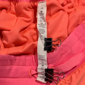 Lululemon Shorts Hotty Hot Running Athletic Activewear Gym Neon Flash‎ Light 10 thumbnail 3