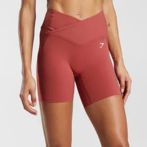 Gymshark pomegranate red crossover shorts thumbnail 1