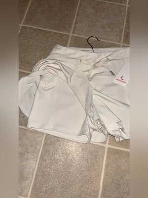 Everyday White Athletic Drawstring Shorts for Women thumbnail 3