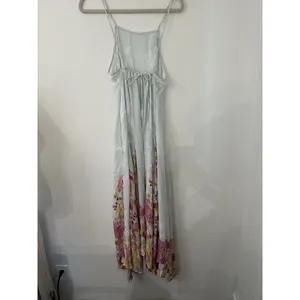 Intimately Free People Blue Floral Embrace It Maxi Dress Open Back S Square Neck thumbnail 7