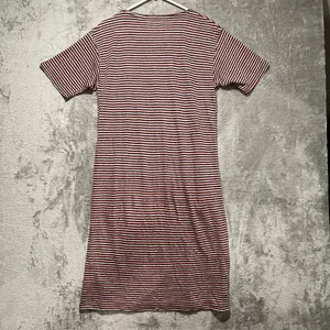 Chinti and Parker Striped 100% Linen Dress Sz Small Pink‎ Gray Maroon thumbnail 4