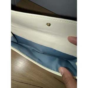 Vintage Coach Turnlock Slim Envelope Wallet‎ Patent Leather Ivory NOS READ Y thumbnail 9