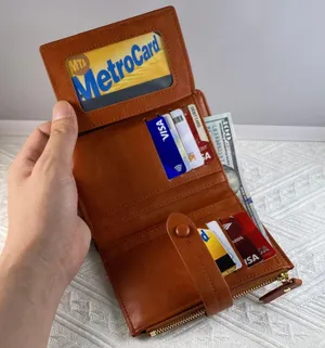 Wallet for Women,Trifold Snap Closure Wallet,Credit Card Holder Coin Purse thumbnail 5