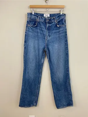 REFORMATION Abby High Rise Straight Jeans In Lanier Size 30 thumbnail 3