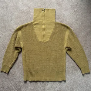 Ava & Viv Quarter Zip Shaker Stitch Pullover Sweater Moss Green Size X / 14W thumbnail 11