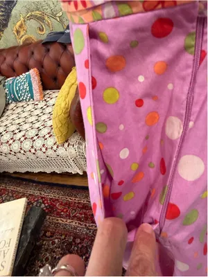Vintage 2000s Y2K Pink Polka Dot Floral Sundress Midi Cottagecore Mod Retro M thumbnail 5