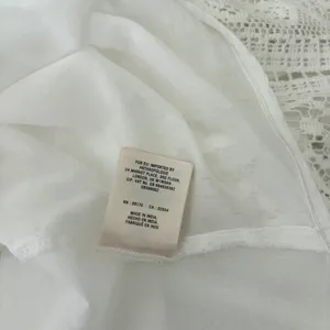 Anthropologie HOLDING HORSES White Lace Sleeve Buttondown‎ Shirt Top Lacey Small thumbnail 12