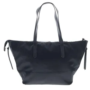 Botkier New York Bond Black Nylon Tote Bag Side Zippers Large New Tags thumbnail 4