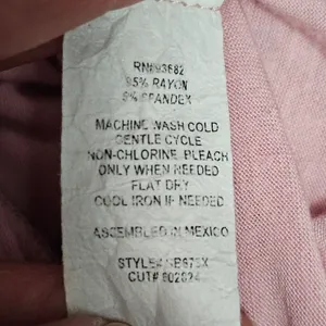 Forgotten Grace Pink Knot Front Top 2X Bohemian Pastel Clean Girl Feminine thumbnail 8