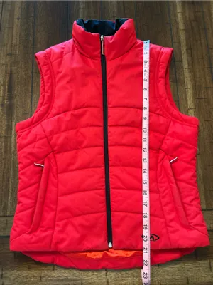 Marker Women’s Size 6 Red Insulated Ski Vest Thinsulate Puffer Full Zip thumbnail 7