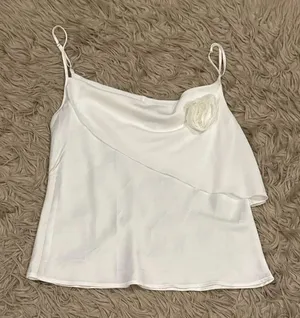 Know one cares silky rose tank top size medium thumbnail 1