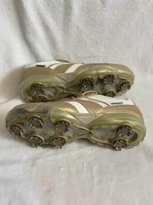 Ladies GEOX Beige and White Lace Up Golf Shoes Sneakers Size 7 thumbnail 3