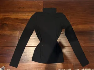 Madewell Black Ribbed Turtleneck thumbnail 2
