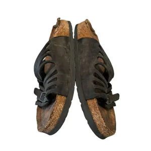 Birkenstock‎ Womens Granada Soft Habana Black Leather Sandals Size 40 US 9 thumbnail 8