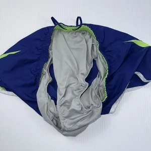 Nike Dri-Fit Running Athletic Women's Blue Green Shorts Size M‎ thumbnail 5